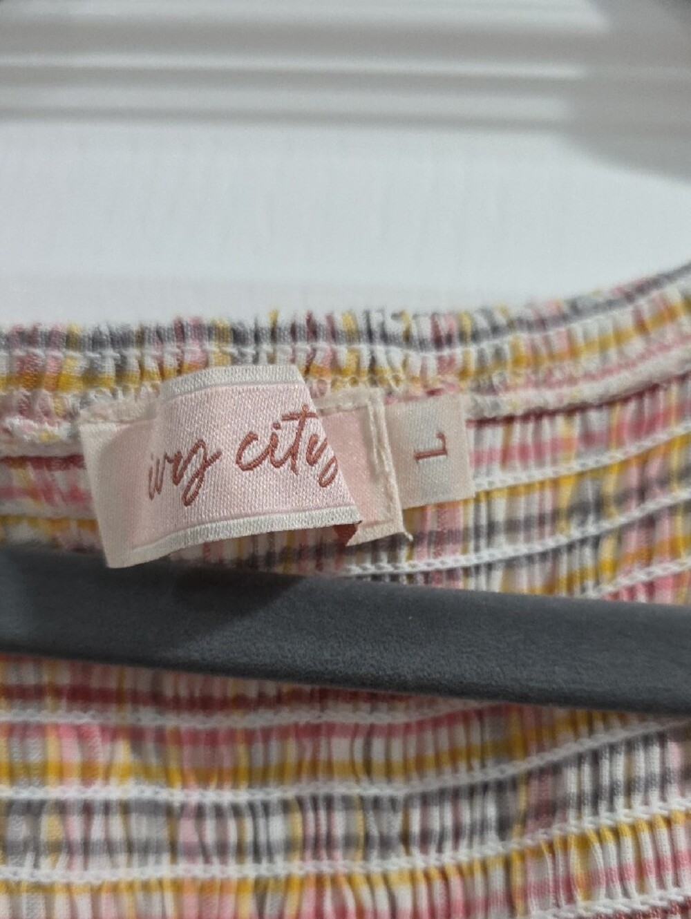 Ivy City Co Pink Plaid Ruffle-Sleeve Maxi Dress - Picture 2 of 3